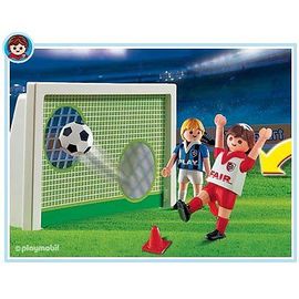 Playmobil Sports Et Action 4701 - Joueurs De Football Avec But D'entraînement