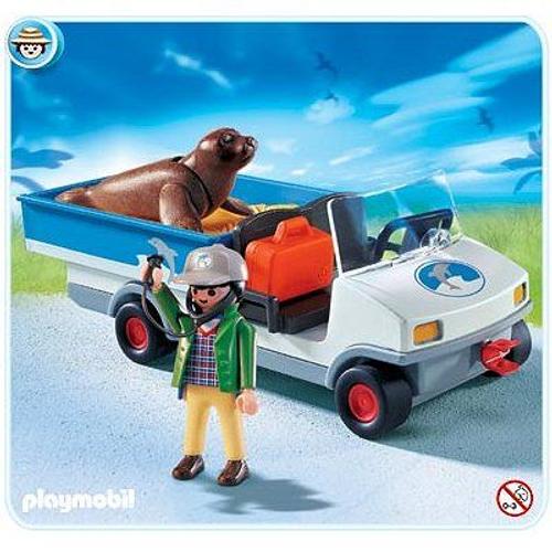 Playmobil City Life 4464 - Véhicule De Transport Avec Phoque