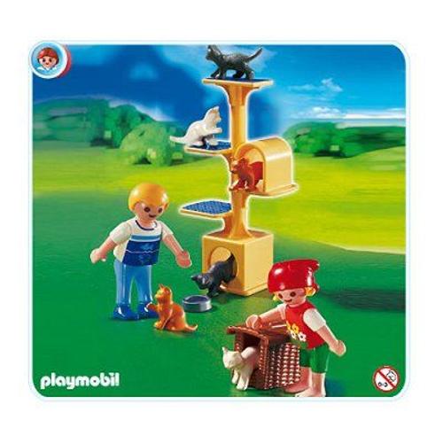 Playmobil - 4347 - Jeu de construction - Enfants et arbre à chats