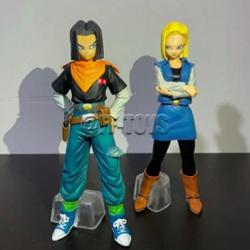 Figurines D'action Dragon Ball Z En Pvc Pour Enfants, Jouets Modèles De Collection, 24cm, Android 17 Ou Android 18