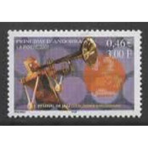 Andorre, Timbre-Poste Y & T N° 550, 2001 - Festival De Jazz D' Escaldes-Engordany