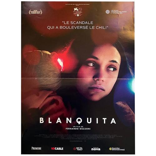 Blanquita - Véritable Affiche De Cinéma Pliée - Format 40x60 Cm - De Fernando Guzzoni Avec Laura Lopez Campbell, Roberto Farias, Alejandro Goic, Amparo Noguera - 2023