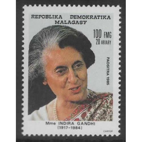 République Démocratique Malgache, Timbre-Poste Y & T N° 746 I. Gandhi, 1985