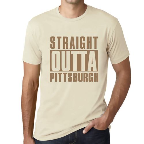 Homme Tee-Shirt Tout Droit Sorti De Pittsburgh - Straight Outta Pittsburgh - T-Shirt Graphique Éco-Responsable Vintage Cadeau Nouveauté