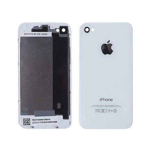 Coque Vitre Arrière De Remplacement Iphone 4 - Blanc