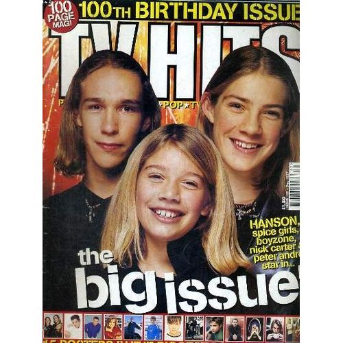 Tv Hits, Issue 100, Dec. 1997. 100th Birthday Issue! Hanson, Spice Girls, Boyzone, Nick Carter & Peter Andre Star In...
