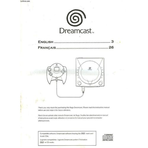 Sega Dreamcast, Anglish, Francais
