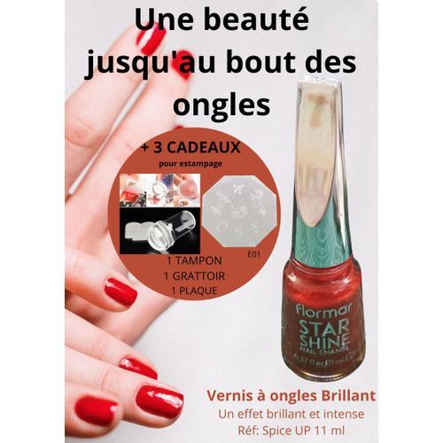 Vernis À Ongles Brillant Nacré Rouge ( Spice Up ) Flormar 11 Ml Rouge