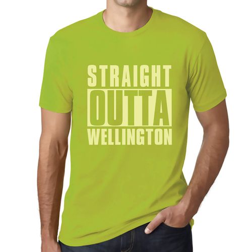 Homme Tee-Shirt Tout Droit Sorti De Wellington - Straight Outta Wellington - T-Shirt Graphique Éco-Responsable Vintage Cadeau Nouveauté
