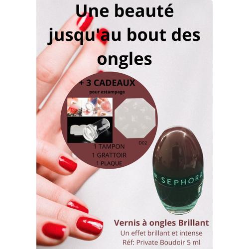 Vernis À Ongles Aubergine ( Private Boudoir ) Sephora 5 Ml Bordeaux