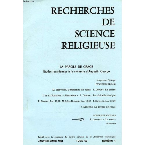 Recherches De Science Religieuse, Tome 69, N° 1, Jan.-Mars 1981, Extrait, 'la Voie' Dans Les Actes Des Apotres