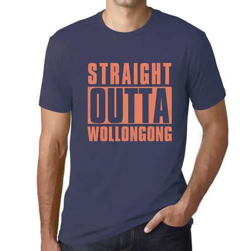 Homme Tee-Shirt Tout Droit Sorti De Wollongong - Straight Outta Wollongong - T-Shirt Graphique Éco-Responsable Vintage Cadeau Nouveauté
