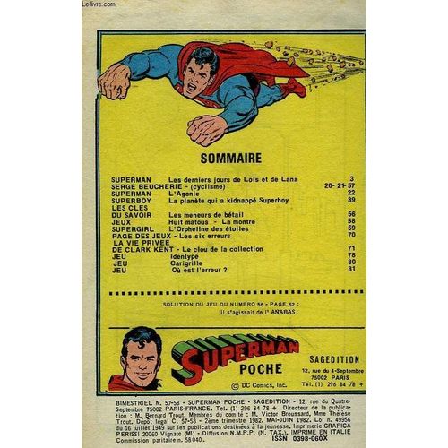 Superman Poche N°57-58