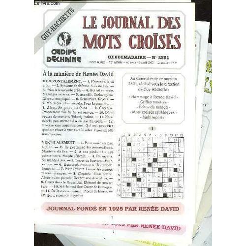 80 Grilles Mots Crois's Du Journal Le Monde les 