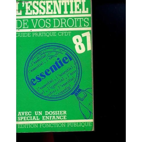 L'essentiel De Vos Droit - Guide Pratique Cfdt