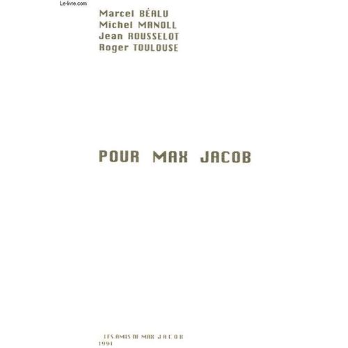 Pour Max Jacob