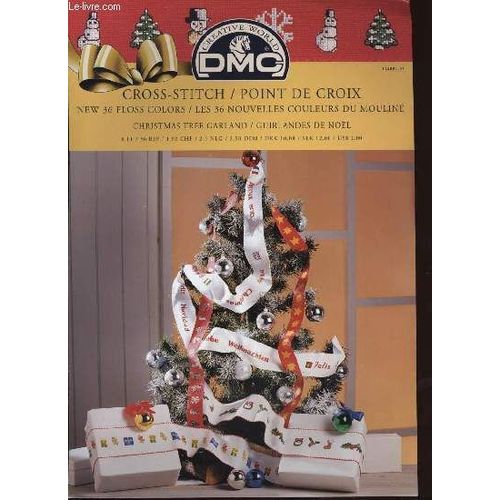 Cross-Stitch / Point De Croix Christmas Tree Garland / Guirlandes De Noël