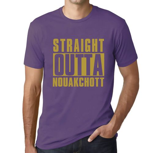 Homme Tee-Shirt Tout Droit Sorti De Nouakchott - Straight Outta Nouakchott - T-Shirt Graphique Éco-Responsable Vintage Cadeau Nouveauté