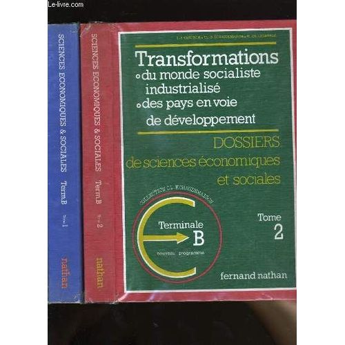 Dossiers De Sciences Economiques Et Sociales. En 2 Tomes.
