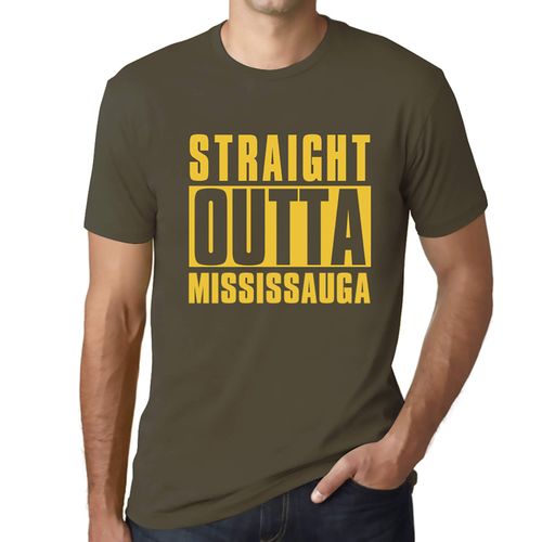 Homme Tee-Shirt Tout Droit Sorti De Mississauga - Straight Outta Mississauga - T-Shirt Graphique Éco-Responsable Vintage Cadeau Nouveauté