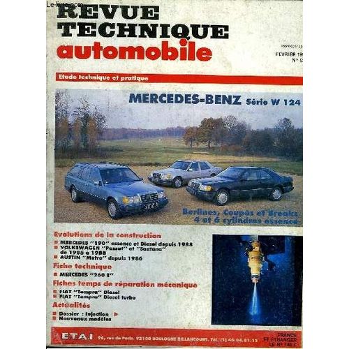 Revue Technique Automobile N°536 : Mercedes-Benz Série W 124