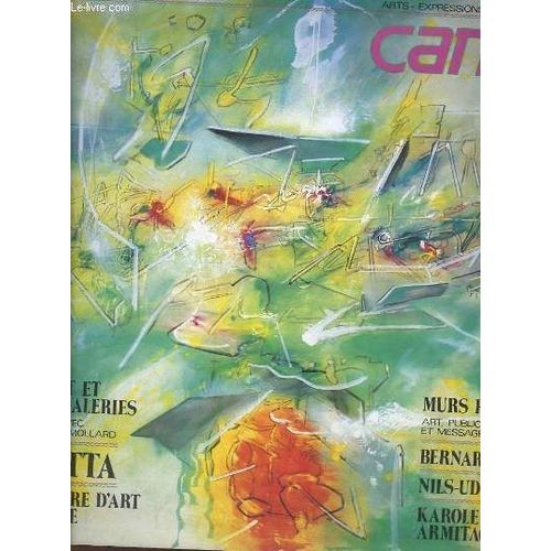 Canal, Arts Et Expressions Culturelles. N°56 - 57 : L'etat Et Les Galeries, Débat Avec Claude Mollard. Matta. Murs Peints. Bernar Venet. Nils-Udo. Karole Armitage.