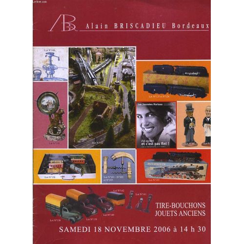 Catalogue De Vente Tire Bouchons, Jouets Ancien Le Amedi 18 Novembre 2006