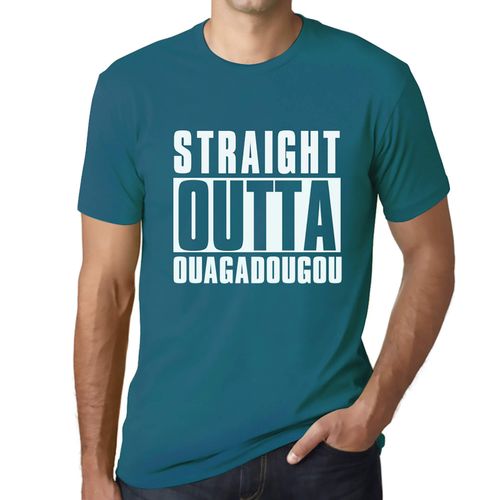 Homme Tee-Shirt Tout Droit Sorti De Ouagadougou - Straight Outta Ouagadougou - T-Shirt Graphique Éco-Responsable Vintage Cadeau Nouveauté