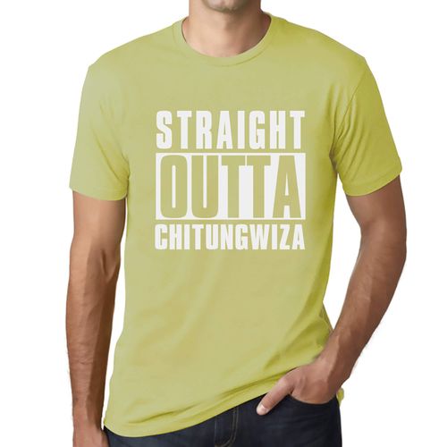 Homme Tee-Shirt Tout Droit Sorti De Chitungwiza - Straight Outta Chitungwiza - T-Shirt Graphique Éco-Responsable Vintage Cadeau Nouveauté
