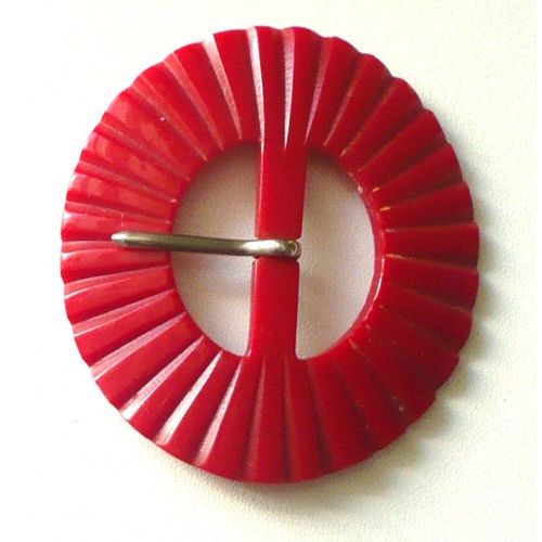 Boucle De Ceinture Plastique Rouge