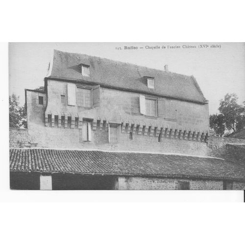 Ruffec - Chapelle De L'ancien Château ( 16ème S.) - Tbe - Réf 061 796