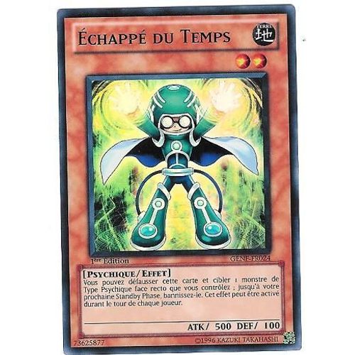 Yu-Gi-Oh ! Echappé Du Temps Genf-Fr024 Super Rare 1ère Ed