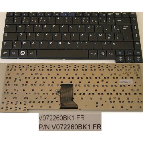 Clavier Azerty Français / French Pour SAMSUNG R453 R458 R408 R403 R410 R460 Series, Noir / Black, Model: V072260BK1 FR-SAMSUNG-R453