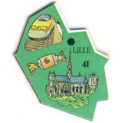 Magnet Le Gaulois - Europe - N° 41 "Lille"