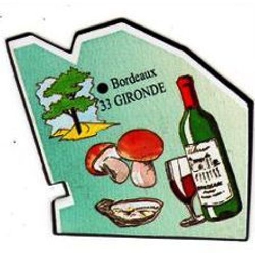 Magnet Le Gaulois Carte De France 1998 - Gironde - (33)