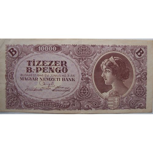 Hongrie Billet 10000pengô 1945