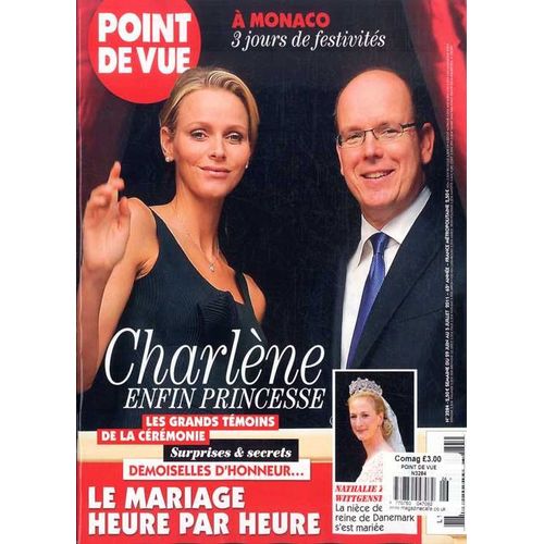 Point De Vue N°3284 - 29 Juin 2011 : Mariage Monaco Albert Charlène