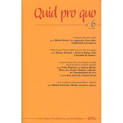 Quid Pro Quo N° 6, Mai 2011