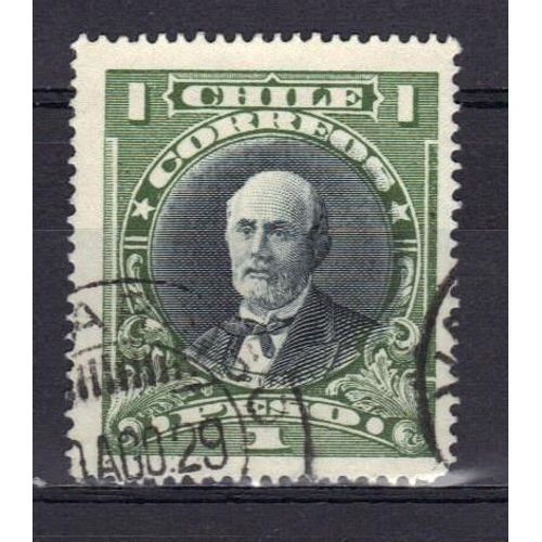 Chili 1911 : Anibal Pinto - Timbre Oblitéré