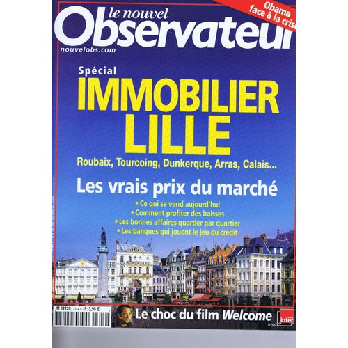 Le Nouvel Observateur  N° 2314 : Spécial Immobilier Lyon, Saint Etienne Bourg En Bresse...