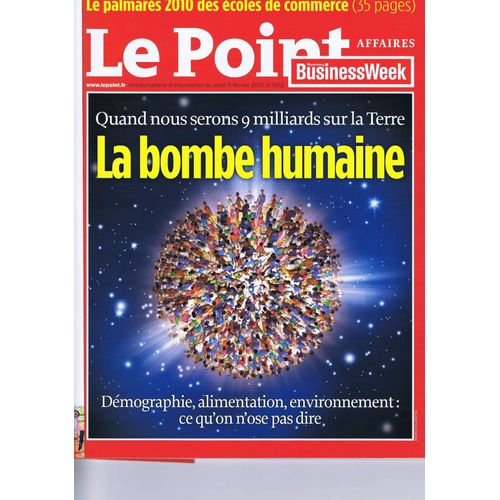 Le Point N°1952 Quand Nous Serons 9 Milliards Sur La Terre, Palmarès 2010 Des Écoles De Commerce