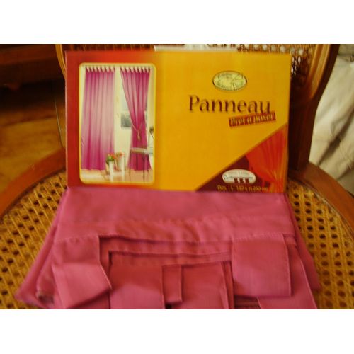 1 Panneau Rideau A Pattes 140*250 Rose