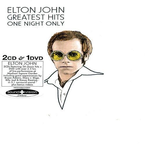 Elton John Greatest Hits "One Night Only" - 2cd & 1dvd