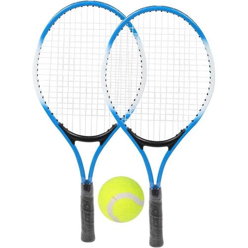 Raquette De Tennis, Ensemble De Raquette De Tennis En Alliage De Fer Sans ¿¿Lasticit¿¿ Pour Enfants Raquette De Tennis Ensemble De Raquette De Tennis Avec Sac De Transport, Pour Enfants