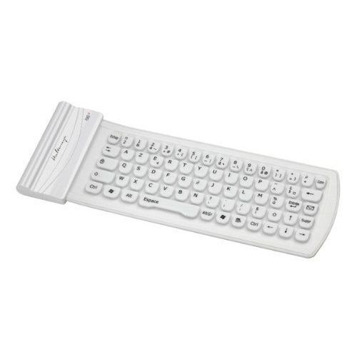 HALTERREGO - CLAVIER BLUETOOTH EN SILICONE - BLANC