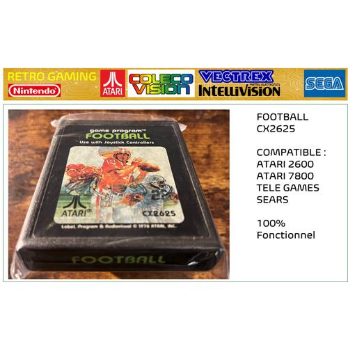 Football Cx2625 Compatible : Atari 2600 Atari 7800 Tele Games Sears 100% Fonctionnel