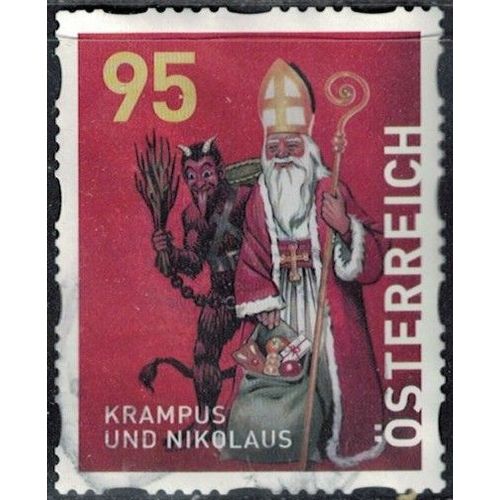 Autriche 2023 Oblitéré Used Krampus Et Saint Nicholas Y&t At 3623 Su