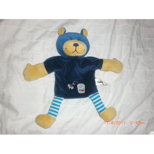 Doudou Marionnette Ours Bleu Catimini