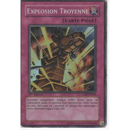 Carte Yu-Gi-Oh! "Explosion Troyenne" Super Rare Cdip-Fr056