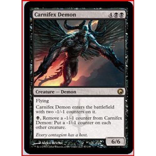 Démon De Carnifex Foil Cicatrice De Mirrodin Vf